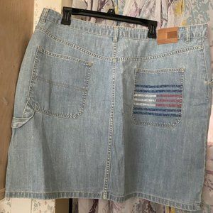 Tommy Hilfiger Denim Flag Pocket Motif Skirt sz 20